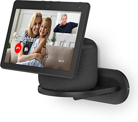 PlusAcc Support mural pour HomePod & Show 10 - Support universel pour la plupart des haut-parleurs - Noir