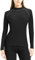 TERODACO Rash Vest Women Quick Dry SPF50 Swim Top Women Long Sleeve Stretchy Rash Guard Ladies Swimsuit Surfing Wetsuit Top,Soft Lightweight Seamless 116 Black Grey L