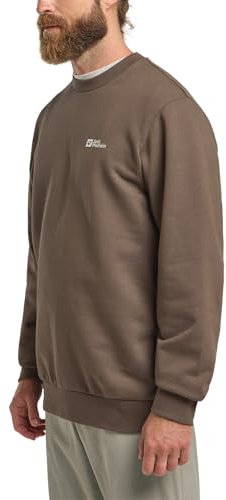 Jack Wolfskin Herren Essential Crewneck M Pullover, Cold Coffee, M EU