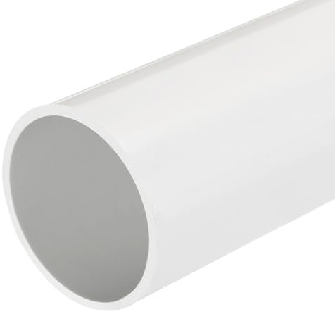 QUARKZMAN PVC Rohr, Durchmesser 67.8mm Länge 0.33m Rund Kunststoffrohr für Garten, Aquarium, Wasserleitung, Kabelkanal, lüftungsrohr (Weiß)
