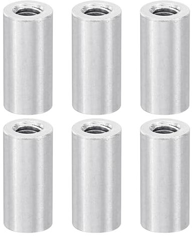 PATIKIL 12 Stück M3 Aluminium-Abstandshalter, M3 Metall-Abstandshalter Aluminium 3mm ID x 5mm OD x 10mm L Gewinde-Abstandshalter Schraubenständer Rund Drohnen Motherboard, Silber