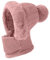 JFAN Bonnet d'hiver Tricoté Bonnet Femme Hiver Chaud à Pompon Chapeau d'hiver pour Femme avec Doublure Polaire Rose