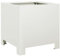 vidaXL Jardinière Blanc 30x30x30 cm Acier, planteur, jardinière de Patio, bac à Fleurs, jardinière d'extérieur, boîte à Fleurs, bac à Jardin