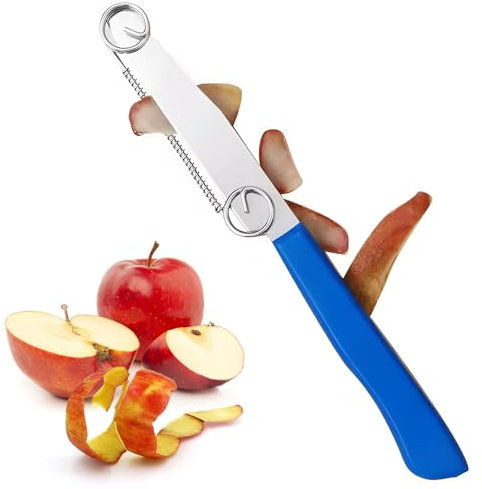 Sparschäler, dellyy Gemüseschäler, Kartoffelschäler, Obstmesser, Gurkenschäler, Küchenmesser, 3-in-1 Multifunktions-Schäler und -Hobel für Julienne-Schneiden von Obst und Gemüse