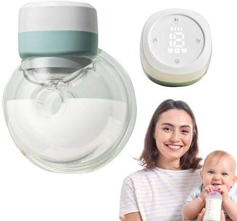 Ahuuen Muttermilchpumpe, tragbare Milchpumpe | Kleine elektrische Stillpumpe - Leise Baby-Milchpumpe, Still-Muttermilchpumpen mit 3 Modi und 9 Stufen für Reisen und Zuhause