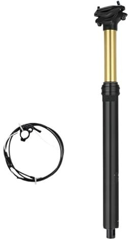 LXLAEOANG Fahrrad Sattelstange Dropper Fahrradsitzrohrsteuerung, verstellbare Mountainbike-Sattelstütze aus Aluminiumlegierung