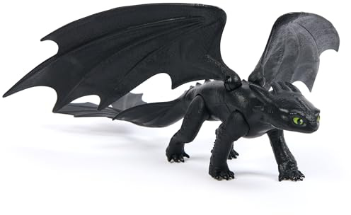 DreamWorks Dragons, Wie Man Ihren Drachen trainiert, Chimuelo Action-Figur, 30,5 cm, Spielzeug für Kinder ab 4 Jahren.