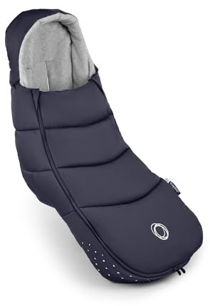Bugaboo Ganzjahres Fußsack, unverzichtbares Kinderwagen-Zubehör für jede Jahreszeit, wasserdichter und atmungsaktiver Fußwärmer, Deep Indigo