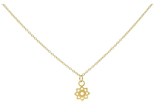 Wildcat Halskette - Little Sunflower Kette - Gold - Chirurgenstahl 316L - wasserfest, langlebig, hautverträglich