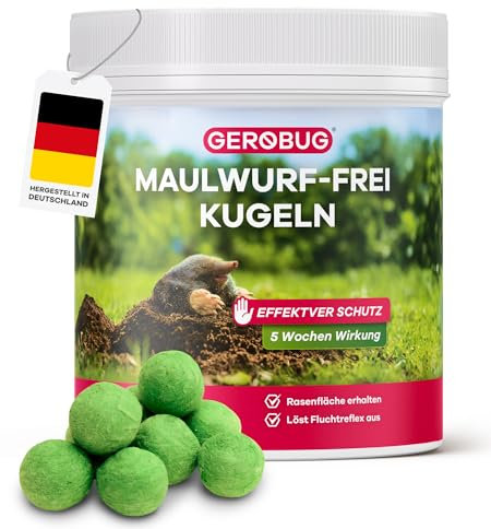 Maulwurf Kugeln x 100 STK. Anti Maulwurf Vertreiber Kugeln - Der Maulwurfschreck zum Maulwürfe aus deinem Garten vertreiben - Langfristige Maulwurfabwehr leicht gemacht