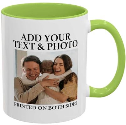 Tazze trasparenti Tazza da caffè fai da te Tazza da caffè personalizzata con immagini Tazza da caffè Tazza in gres personalizzata (verde, 9. 5 x 8. 2 cm)