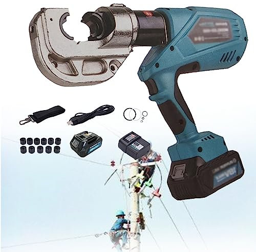 Pince à sertir hydraulique pour bornes de fil, sertissage électro-hydraulique pour cosses en cuivre et aluminium, installation professionnelle de connecteur électrique