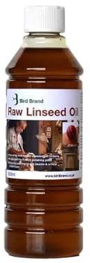 250ml, Raw Linseed Oil, Pure Natural Oil for Wood Treatment, Furniture Care, and Surface Protection, Penetrating Finish for Outdoor and Indoor Use, Raw Flaxseed Oil