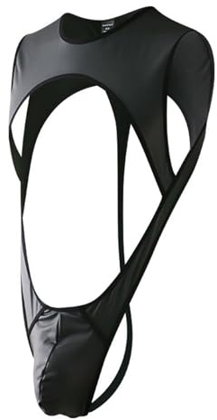 Generisch Herren Jockstrap Straps Bodysuit Sexy Body Stringbody Ärmellos Männerbody Unterhemd Unterwäsche Männer String Straps Slips Jumpsuit Stretchy Einteilige Shirt Tank Top Dessous