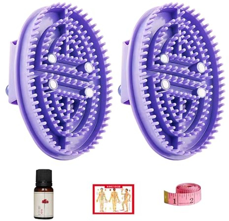 Massagebürste Bauch, Bauchmassage, Stimulierendes Werkzeug mit ergonomischem Scrubber Design, Körpermassagegerät für Stressabbau, Spa, Cellulite, Senioren, Erholung nach dem Training und tägliche