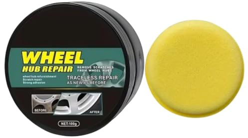 Felgen Kratzer Reparatur Set | 50g Nabenpolitur-Paste mit | Mit für Lkw Pkw e Boote Motorrad | Für Auto Motorrad Lkw & Bootsrestaurierung