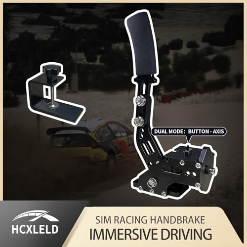 HCXLELD Sim Racing Handbrake, T598P DDPRO Steering Wheel for PS4/PS5, included table clamp
