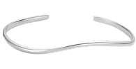 ANIA HAIE Damen offener Armreif TIDE ECHO aus 925 Sterling Silber, Größe: 5x 6,35cm, inkl. Geschenkverpackung