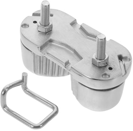 PAMINGONO Edelstahl Schotklemme Boot Cam Cleat Curryklemme Nockenklemme für Boote Seilklemme für 6–12mm Leinen Korrosionsbeständig Starke Haltekraft Einfache Montage für Segelboote und Ankerleinen