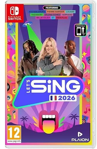 Born To Vape presente Let's Sing 2026 - Jeu Musical Nintendo Switch Version Francaise et son sticker BTV exclusif collectionnable
