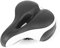 VEQSKING Fahrradsattel Gel Breit Damen Bequem Safety Sattel MTB Feder und Dämpfungs (Schwarz Weiß)