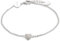 XENOX® LOVE STORY Armband - Damen Armband aus hochwertigem 925/- Sterlingsilber mit Herz-Anhänger und Zirkonia-Steinen