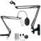 Mic Stand, 2in1 Condenser Microphone stand Boom for Blue Yeti,X,Pro,Snowball iCE, AT2020 Microphone(NOT for Nano)