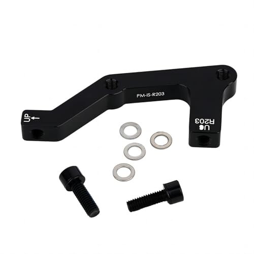 VIFER Langlebiges Fahrrad Bremsscheibe Montage Bremssattel Adapter B-R-203 für MT-B Mountainbike Fahrrad (schwarz)