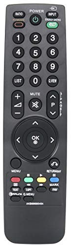 VINABTY AKB69680404 Remote Fit for LG TV 42LH20R 32LF20FR 42LF20FR 19LU50R 22LU50FR 26LU50FR 19LH20R 22LH20R 26LH20R 32LH20R 37LH20R 47LH35FR-LE 47LH33FR-TC 47LH33FR-LC 19LU50R-TA 19LU50R-LA