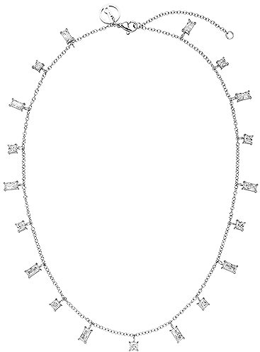 PURELEI® Powder Kette Damen (Silber) – Halskette Damen aus langlebigem Edelstahl – Wasserfeste Kette – 40-45 cm Länge verstellbar – Halskette für deinen individuellen Look