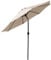 Garden Parasol Umbrella, 2.7M Outdoor Sun Umbrella Shade with 8 Sturdy Ribs, Crank & Tilt Mechanism, UPF 50+ Protection for Beach/Pool/Patio/Lawn, Base Not Included (Beige)