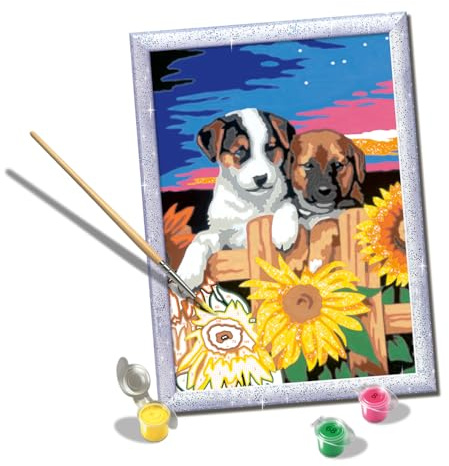 Ravensburger Sunset Paw-Fection Paint by Numbers Kit for Kids - 23569 - Painting Arts and Crafts for Ages 9 and Up