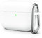 Oakxco für Airpods Pro 2 Hülle Karabiner, Wasserdicht und Stoßfest Silikon Protective Case, Airpods Pro Case Dünn Weiches, Elegant Kawaii Einfarbig Design für Damen Männer, Weiß Weiss White