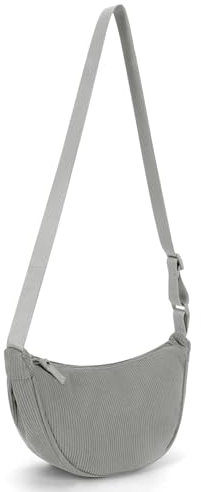 GSenhui Halbmond Tasche Cord Umhängetasche Damen Cord Crossbody Bag Damen Schultertaschen Großer Kapazität, Half Moon für Frauen Täglich Lässige