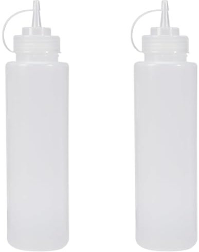 Vogue W832 Squeeze Sauce Bottle, 35 oz., Clear (Pack of 2)