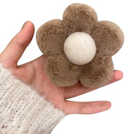 HUIFACAI Stilvolle lockige Haarklammern, modisches Haar-Accessoire, Blumen-Haarschnapf, Plüsch-Blumen-Haarspangen für Damen und Mädchen