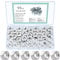 TOOINKCV 55 Pezzi M10 Dadi Esagonali, Set di Dadi di Bloccaggio, Assortimento di Dado Autobloccanti, Metrici Dado di Fissaggio Controdado per Bulloni e Viti