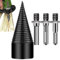 Eteslot Festberg Bohrer Holzspalter Original, Bohrer Set, Holzspalterbohrer, Brennholzbohrer - Holzbohrer Mit 3 Bohraufsätzen (42mm)