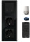 BSEED Doble Enchufe y Smart Interruptor Empotrado de Cristal 2 Gang 1 vía, Interruptor de Botón Compatible con Alexa/Google Home, Interruptor Funciona con APP Smart Life/Tuya, Negro