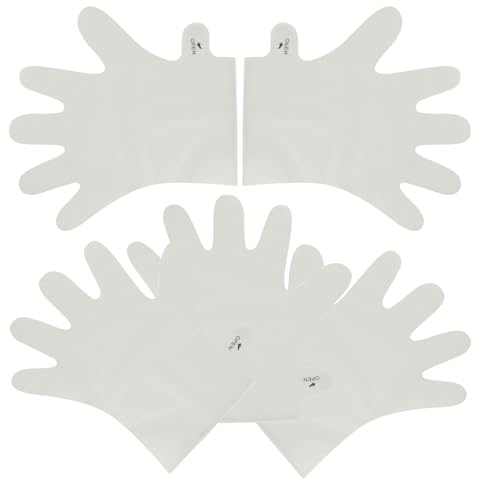 Cabilock 5 Stück Atmungsaktive und Feuchtigkeitsspendende Handmasken aus Pe und Pp für Sanfte Handpflege und Peeling zur Revitalisierung Trockener Hände