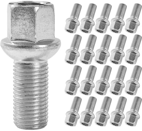 Bulloni Cerchio Compatibile Con Per Jetta Per Passat B3 Borchie Ruota Per Auto 20 × Mozzo Dado Pneumatico Per Set Bulloni Vite Prigioniera E Bulloni A Vite