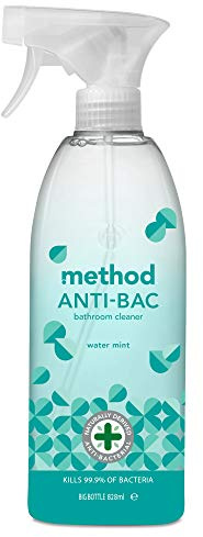 Method Water Mint Anti-Bac Bathroom Cleaner, 828 ml (Pack of 8)