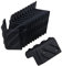 BQLZR 48x48x80mm Schwarz Kunststoff Kabinett Gitarrenverst?rker B¨¹hnenlautsprecher Ecken Packung mit 12