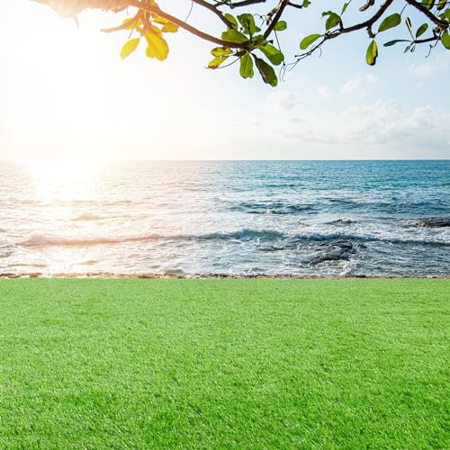 Steffensmeier Kunstrasen Ireland | Sonnenstunden: 20.000 | 42 mm | Outdoor | Meterware | wasserfest | Grün, Größe: 200x1000 cm