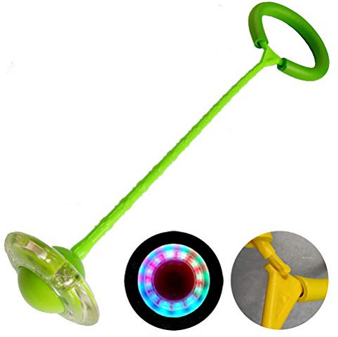 Wopohy Kinder Springender Ball Knöchel Skip Ball mit Buntem Flash Wheel Für Erwachsene und Kinder(Durchmesser 10 mm)