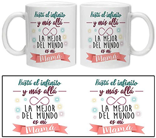 LINFORMAL - Taza con mensaje personal para Mamá - Regalo Original para el Día de la Madre o Aniversarios - Productos de Alta Calidad - 325 ml