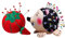 yeemeen 2PCS Nadelkissen Igel Form Pin Halter Tomaten geformt Nadelkissen, Entzückendes Nadelkissen Kit, DIY Sewing Craft Werkzeug für Handarbeiten, Nähzubehör DIY Basteln