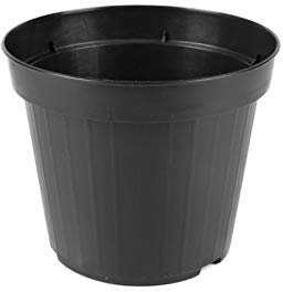 Vasi per piante vasi in plastica per piante e fiori neri vasi vivaio da giardino 20 pezzi (14 cm diametro)
