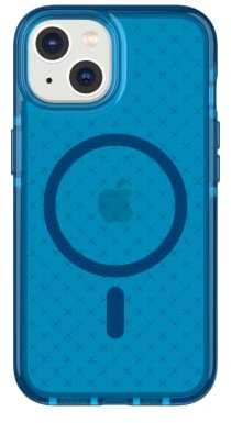 tech21 Evo Check iPhone 14, kompatibel mit MagSafe®, stoßdämpfende & schlanke Schutzhülle mit 4,9 m FlexShock Multi-Drop Schutz & Extra Tasten