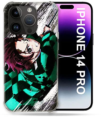 MagSafe Case Compatible with iPhone 14 Pro (6.1) Manga Demon Slayer Tanjiro